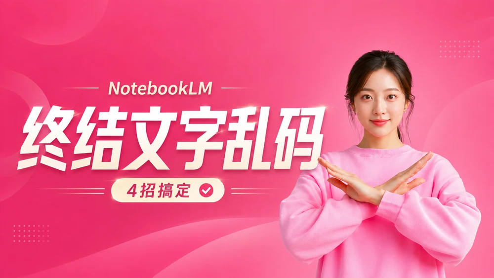 NotebookLM做PPT总是文字乱码？我用4招搞定了