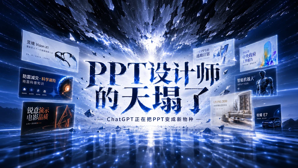 这几套ChatGPT做的PPT，会让很多PPT设计师睡不着了