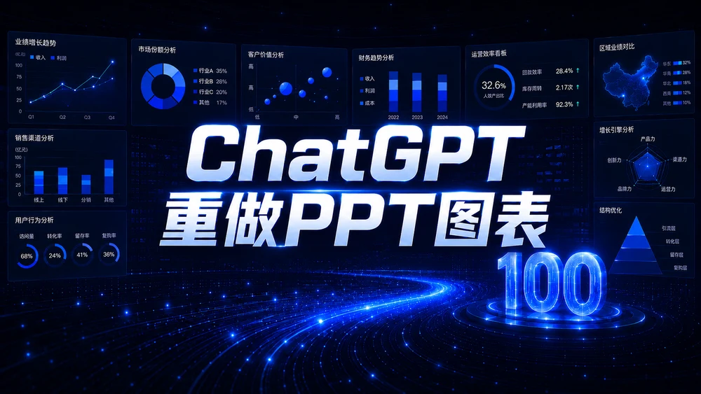 师父藏了一辈子的PPT图表，我用ChatGPT一小时超越