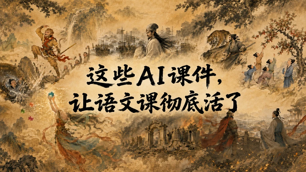 孙悟空到底是炸出来的，还是蹦出来的？这些AI课件，把语文老师惊呆了