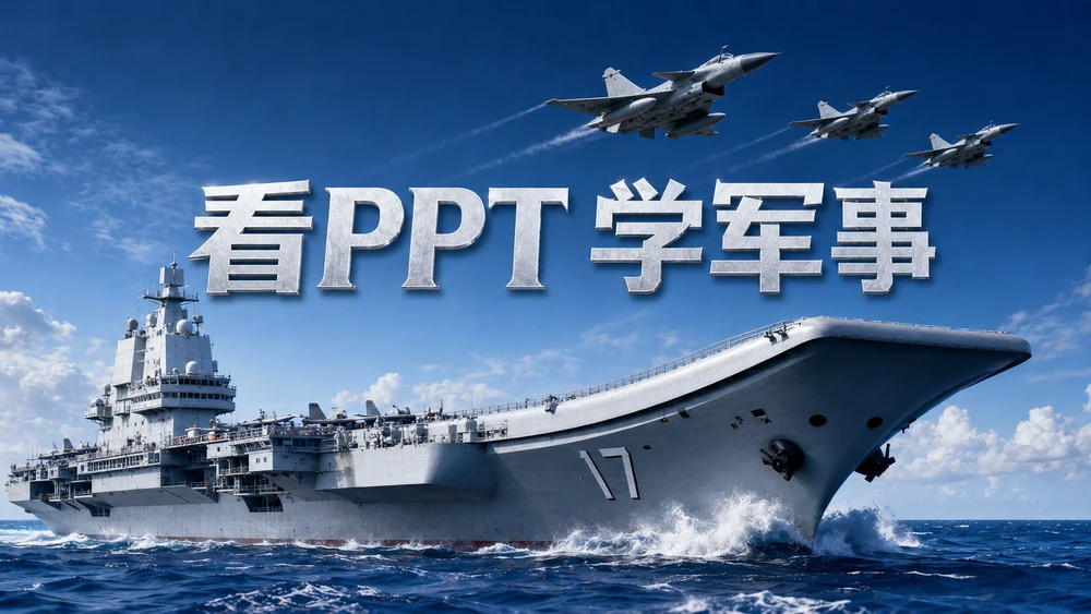 军迷别只刷短视频了，这组PPT把航母和战机讲燃了