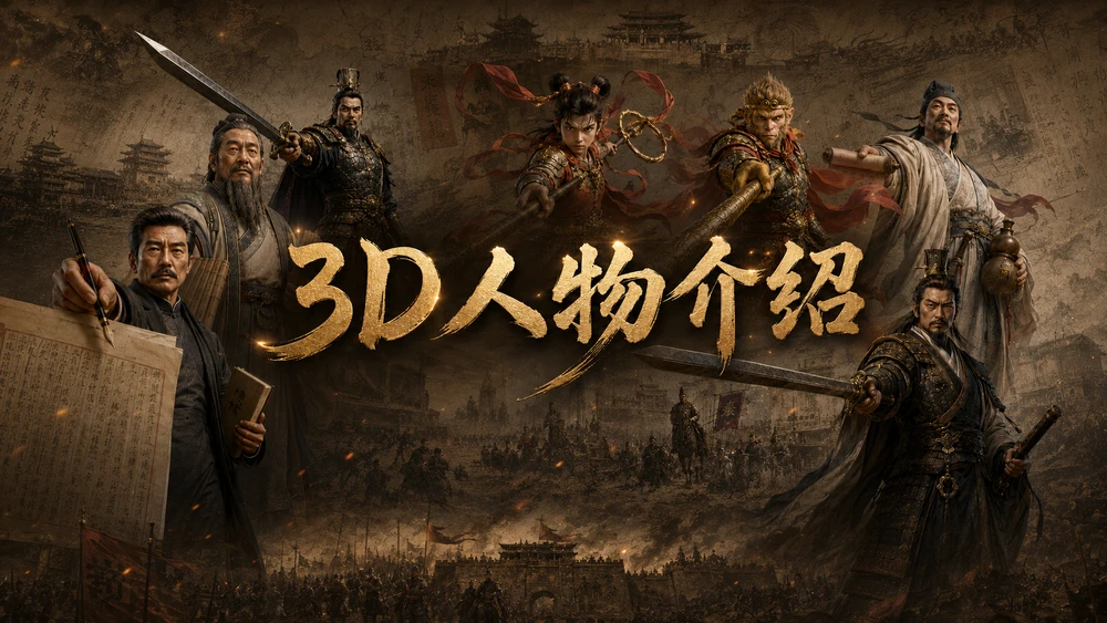 职场PPT新玩法：输入名字，生成3D人物介绍页
