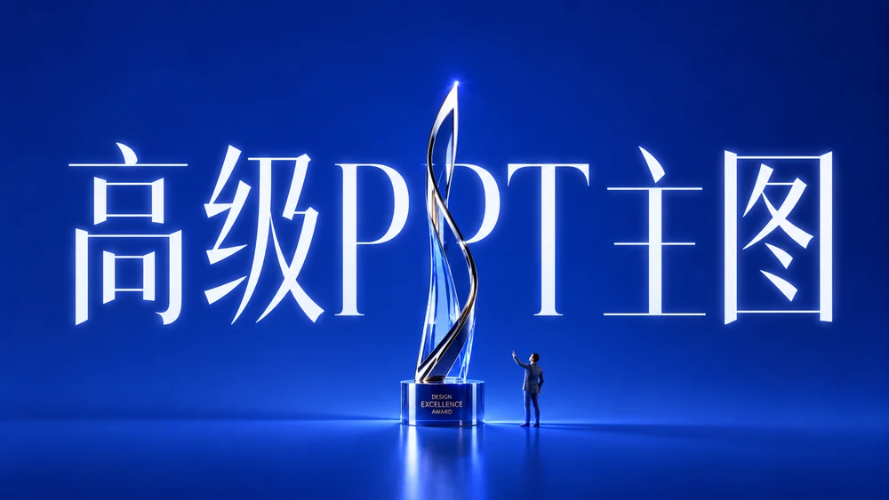 只用一个Logo，直出一张高级PPT主图