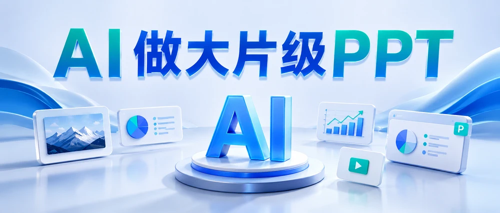 别再找PPT模板了，AI已经能做PPT大片了