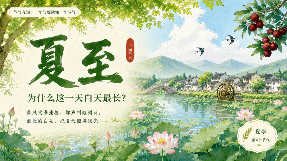 节气有知·夏至｜为什么白天最长？