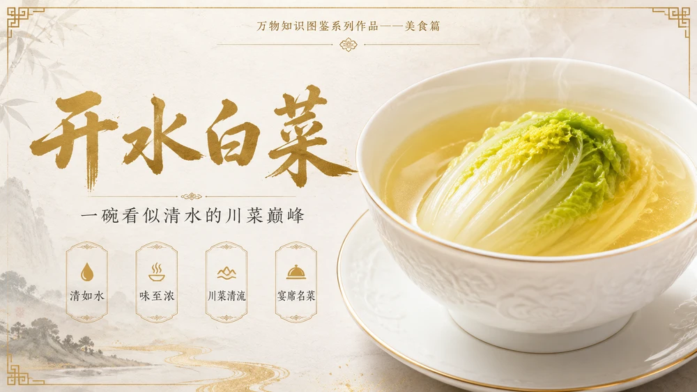 万物知识图鉴系列作品PPT——开水白菜