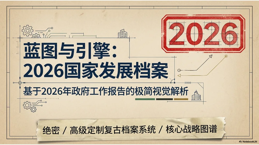 牛皮纸纹理风格政府工作报告PPT