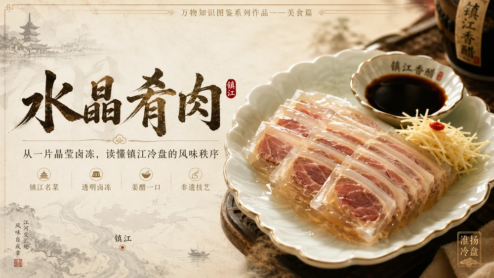 万物知识图鉴系列作品PPT——水晶肴肉