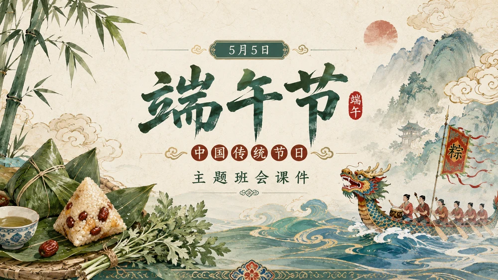 中国传统节日端午节主题班会