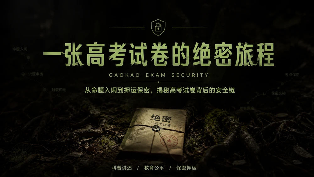 一张高考试卷的绝密旅程