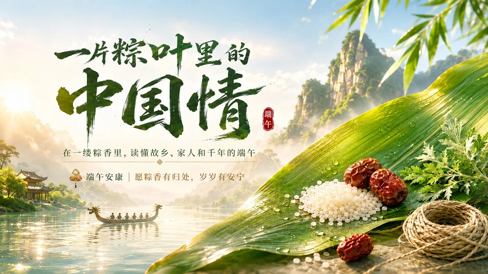 一片粽叶里的中国情-端午PPT