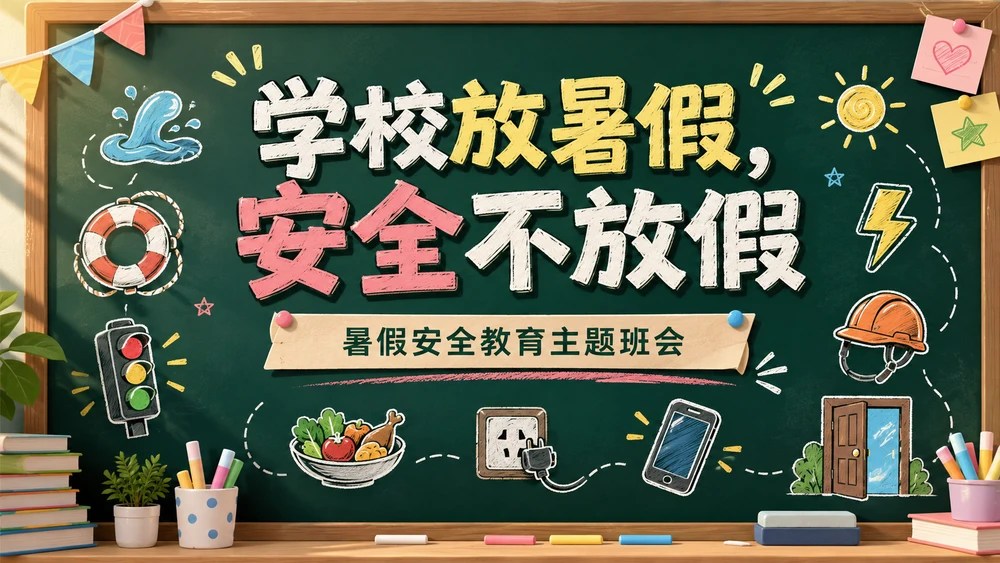 暑假安全教育主题班会PPT