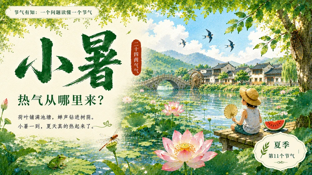 节气有知·小暑 PPT｜热气从哪里来？