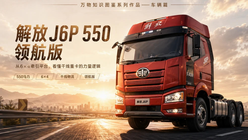 万物知识图鉴系列作品PPT——解放J6P550领航版