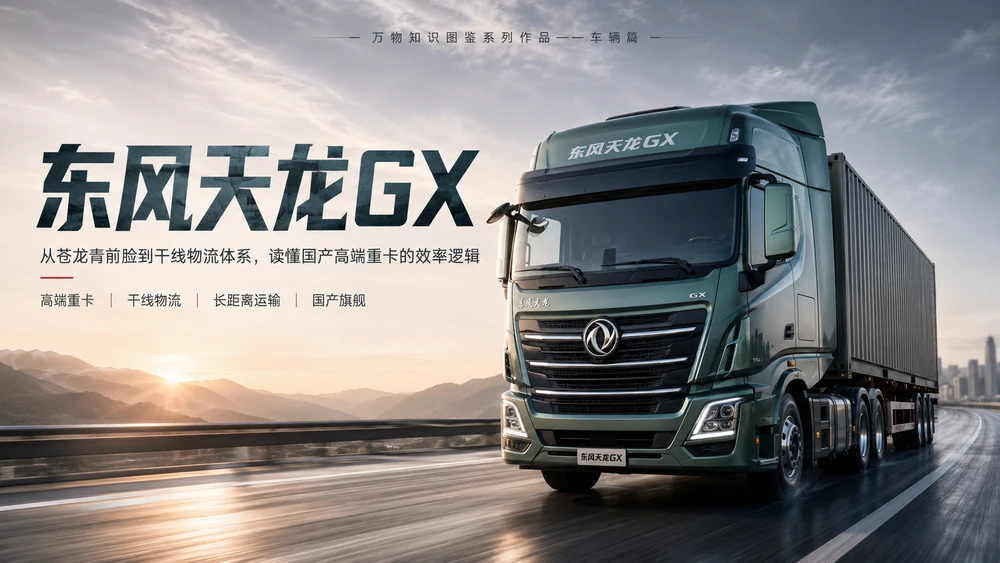 万物知识图鉴系列作品PPT——东风天龙GX