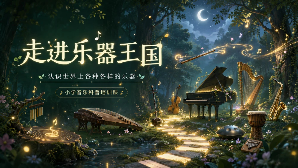 《走进乐器王国》——认识世界上各种各样的乐器