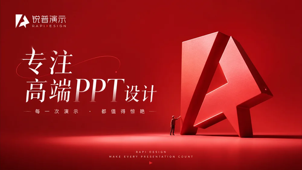 红色简约企业介绍PPT《锐普是谁》-ChatGPT生成广告级PPT作品