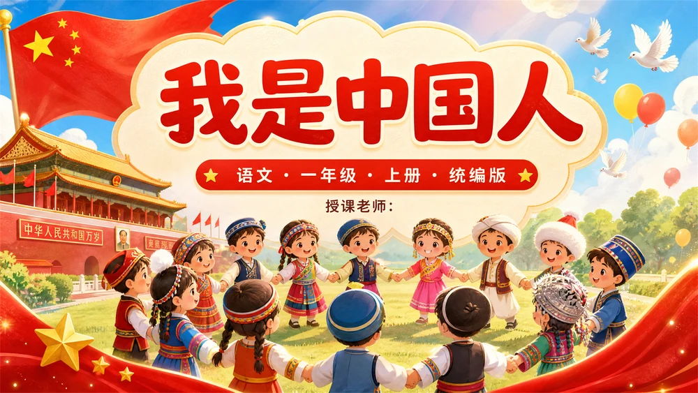 一年级语文统编版上-我是中国人