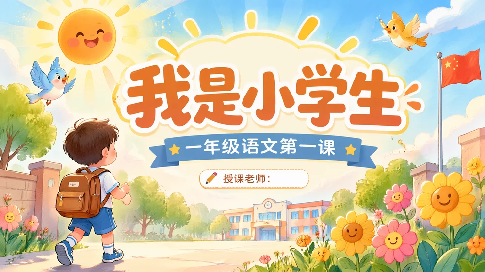 一年级语文统编版上-我是小学生