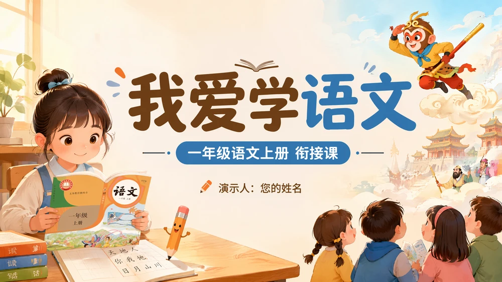 一年级语文统编版上-我爱学语文