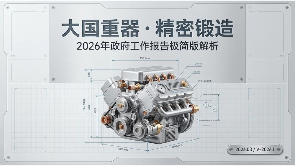 3D立体金属质感政府工作报告PPT