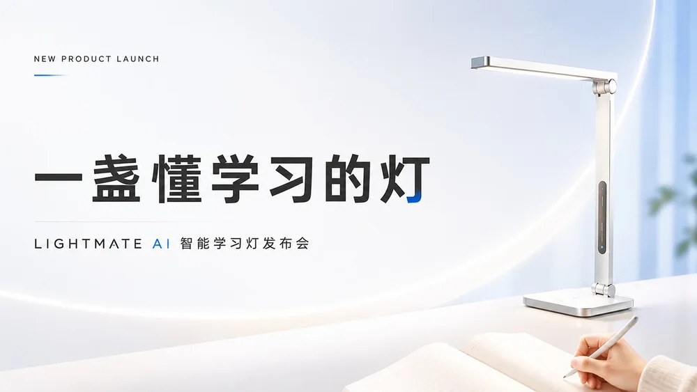AI 智能学习灯发布PPT