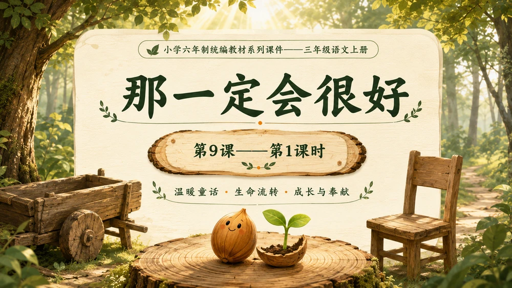 小学六年制统编教材系列课件——三年级语文上册第9课（1）：那一定会很好