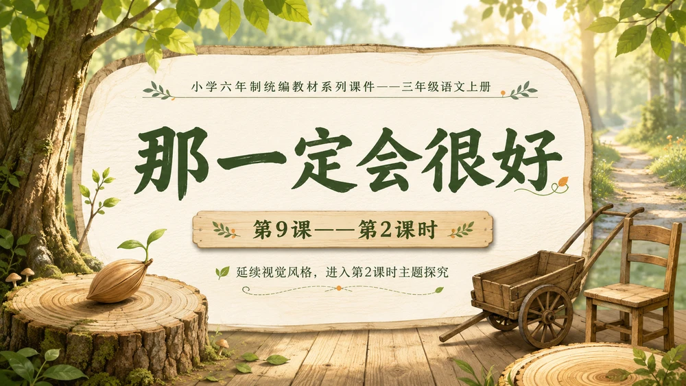 小学六年制统编教材系列课件——三年级语文上册第9课（2）：那一定会很好