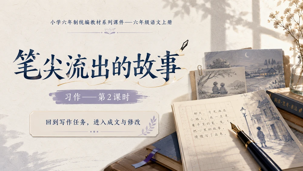 小学六年制统编教材系列课件——六年级语文上册习作：笔尖流出的故事（2）