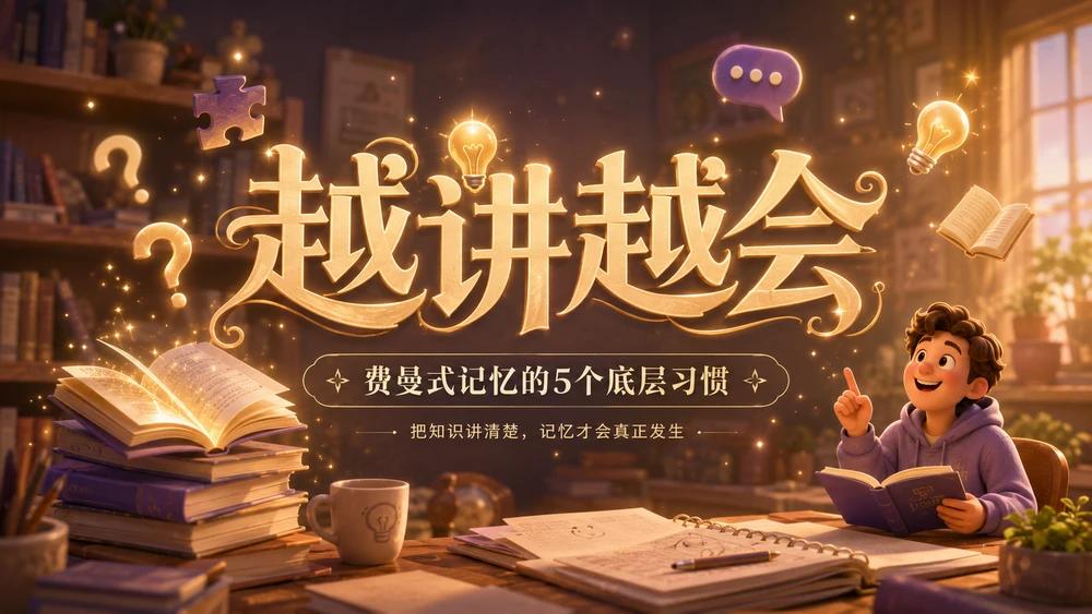 费曼超强记忆：真正厉害的人，靠的是这5个底层习惯