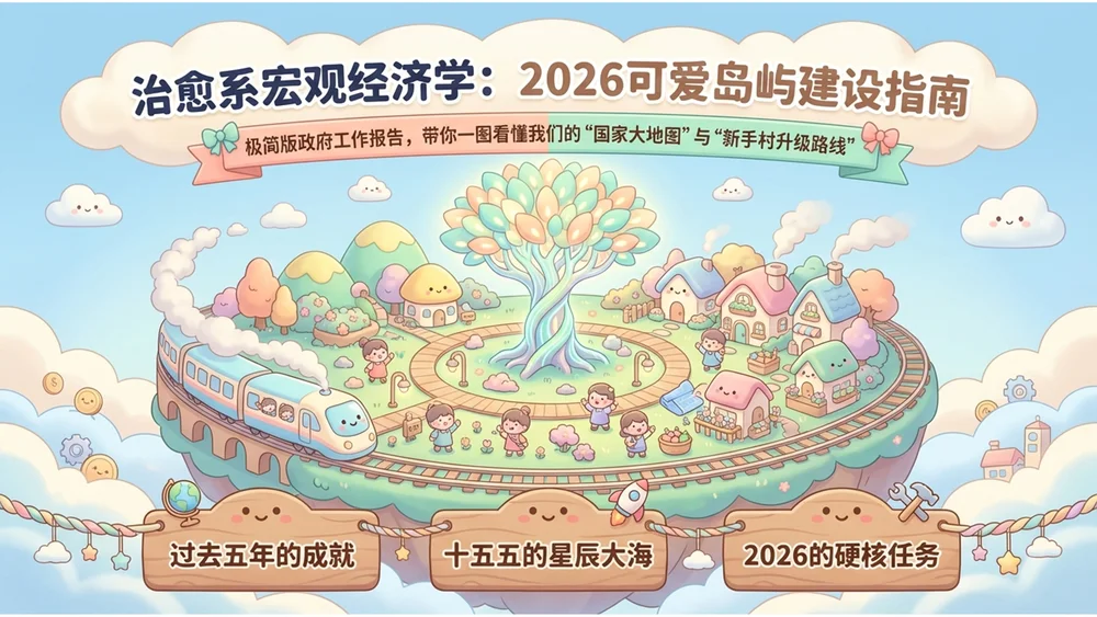 可爱卡哇伊动漫风格政府工作报告PPT