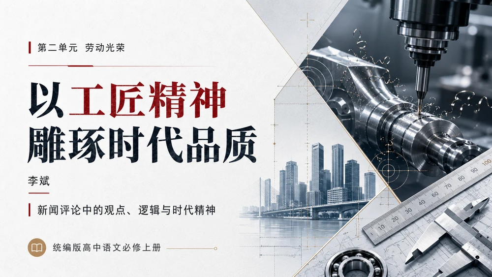 《以工匠精神雕琢时代品质》教学课件