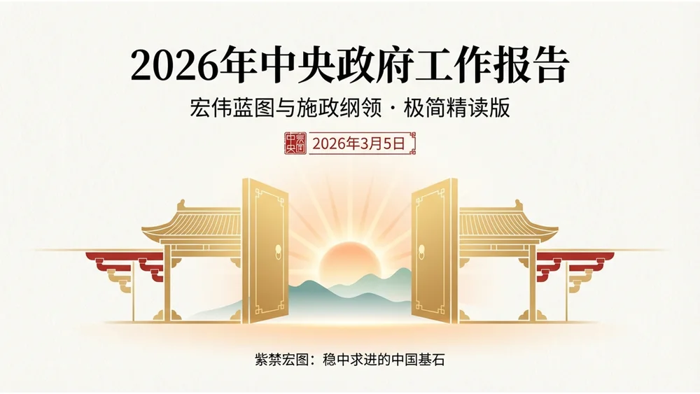 中国国潮花纹宫殿风格政府工作报告PPT