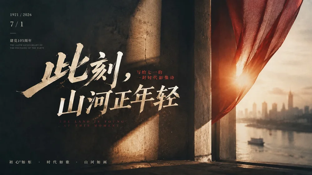 写给七一党的一封时代影像诗PPT