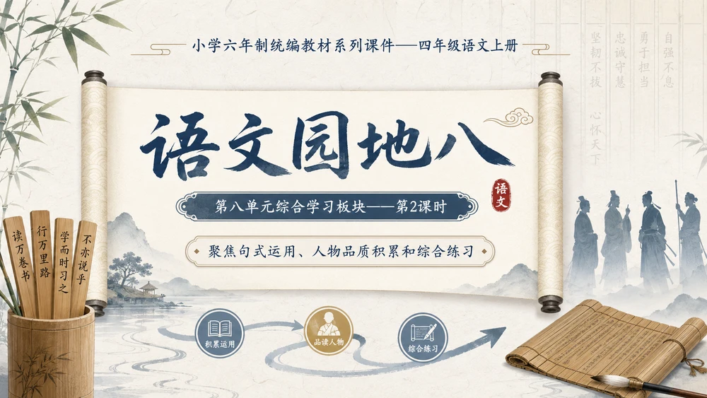小学六年制统编教材系列课件——四年级语文上册：语文园地八（2）