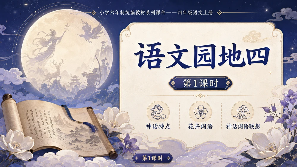小学六年制统编教材系列课件——四年级语文上册：语文园地四（1）