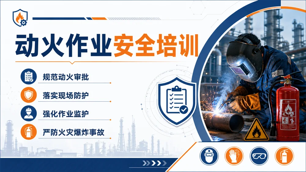 动火作业安全培训PPT课件｜焊接切割作业规范｜企业消防安全教育模板