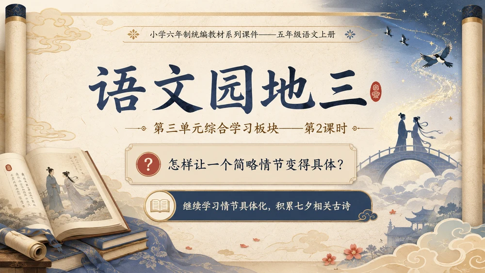 小学六年制统编教材系列课件——五年级语文上册：语文园地三（2）