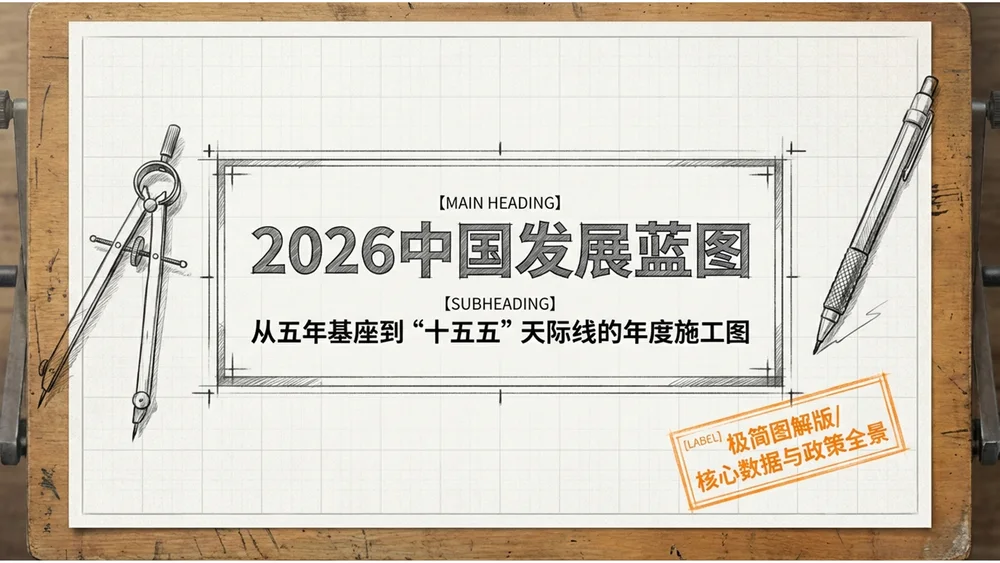线条草图手绘铅笔画风格政府工作报告PPT