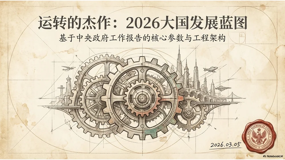 达芬奇手绘风格政府工作报告PPT
