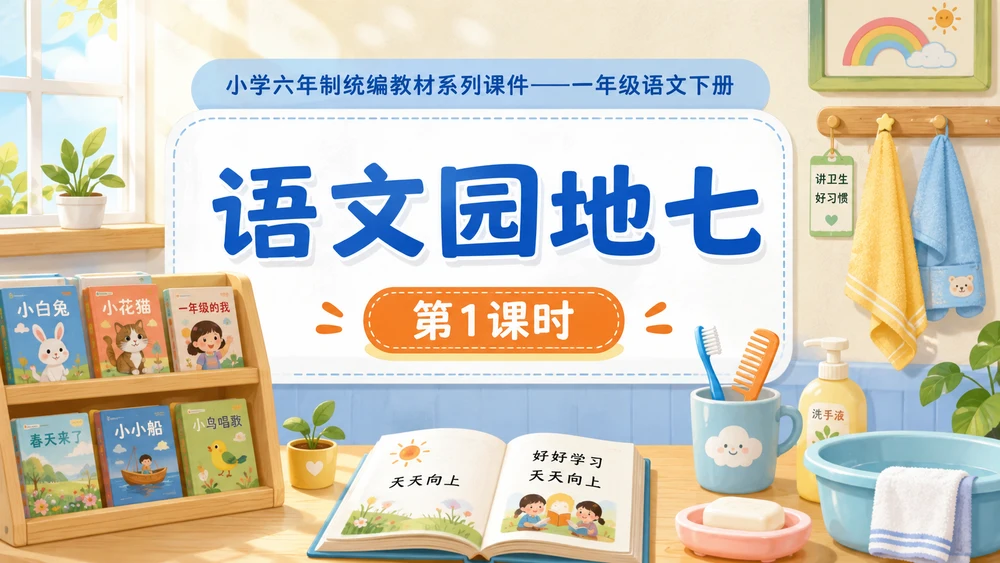 小学六年制统编教材系列课件——一年级语文下册：语文园地七（1）