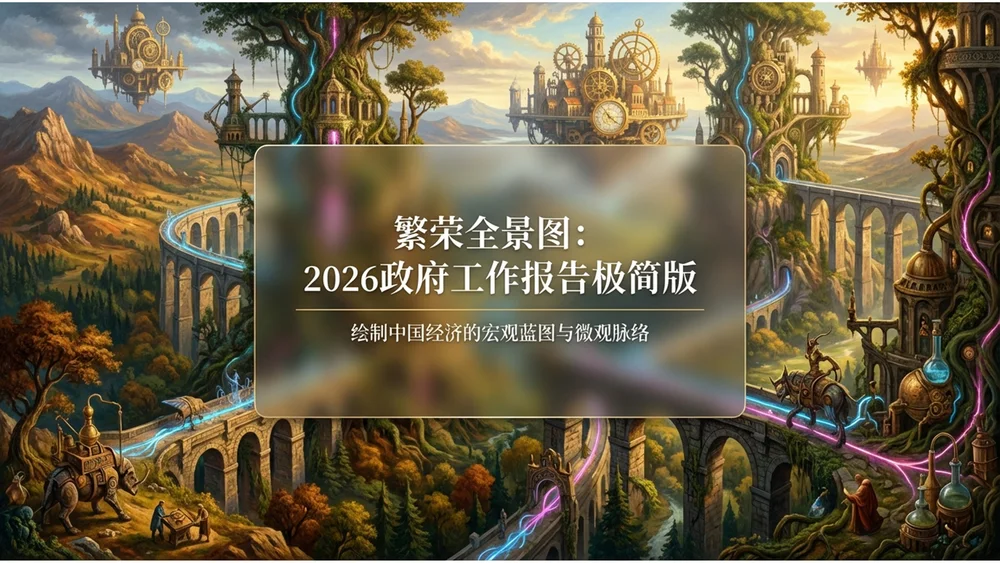 立体油画复古耶罗尼米斯・博斯风格政府工作报告PPT