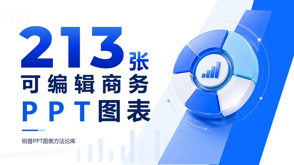 213张可编辑商务PPT图表库｜汇报、述职、方案、商业计划书直接套用