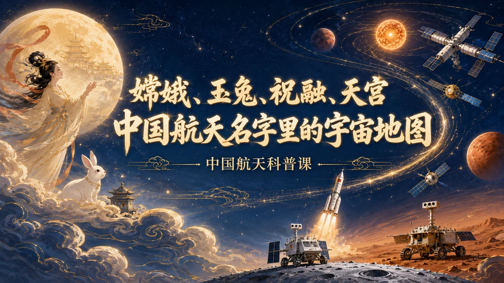 中国航天名字里的宇宙地图｜中国航天科普课PPT