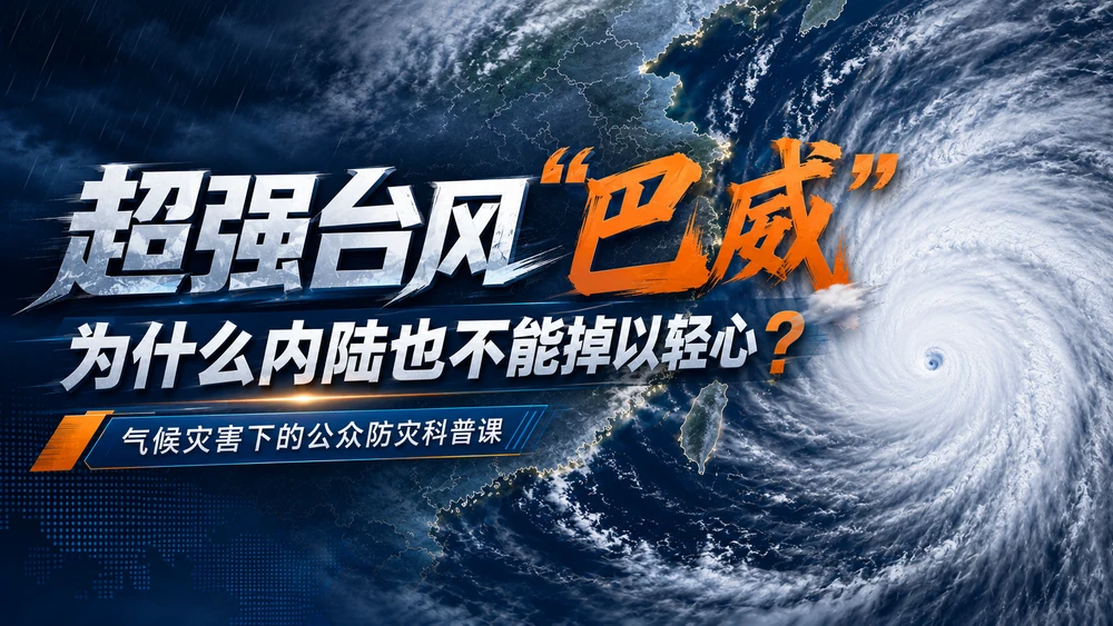 超强台风“巴威”｜气候灾害下的公众防灾科普课 PPT