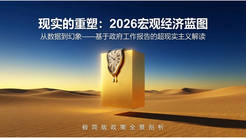 超现实主义萨尔瓦多·达利风格政府工作报告PPT