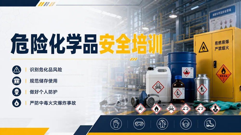 危险化学品安全培训PPT课件｜危化品存储使用规范｜企业安全教育模板