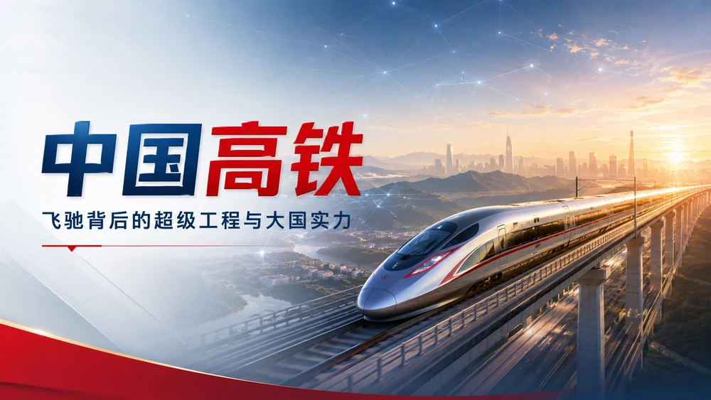 中国高铁：飞驰背后的超级工程与大国实力｜科普演讲 + 工程科技 + 国家名片PPT