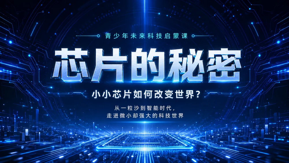 芯片的秘密：小小芯片如何改变世界？青少年未来科技启蒙PPT课件