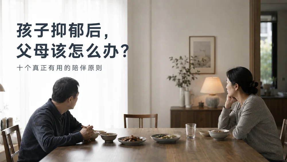 孩子抑郁后_父母该怎么办（十个真正有用的陪伴原则PPT）